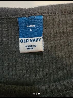 Old Navy Luxe Men's Gray Ribbed Sweater - L